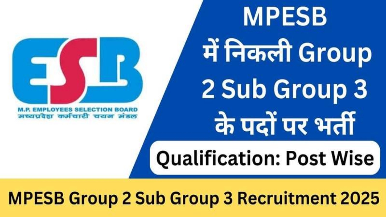 MPESB Group 2 Recruitment 2025
