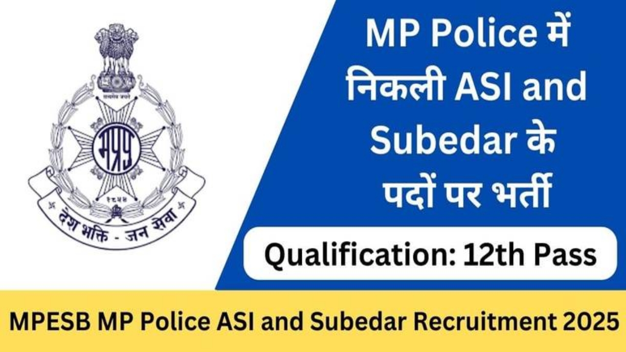 MPESB ASI and Subedar Recruitment 2025