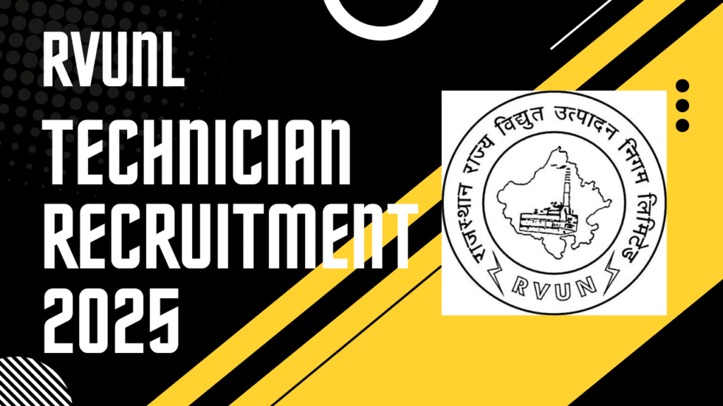 RVUNL Technician Recruitment 2025