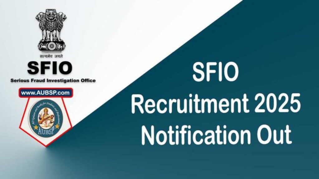SFIO Recruitment 2024
